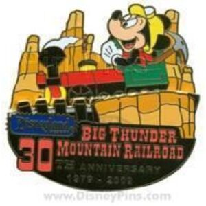 Rare Mickey Big Thunder Mountain 30th Artist Proof Railroad‎ Train AP Pin 00003